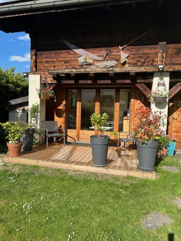 Beau Studio Dans La Vallee De Chamonix Les Trabets Eksteriør bilde